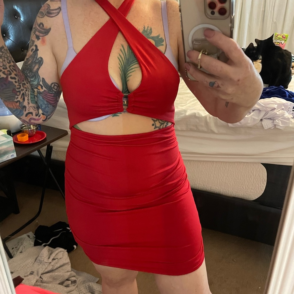 Sexy Red Dress Club Dress Bodycon Dress Date Night Festival